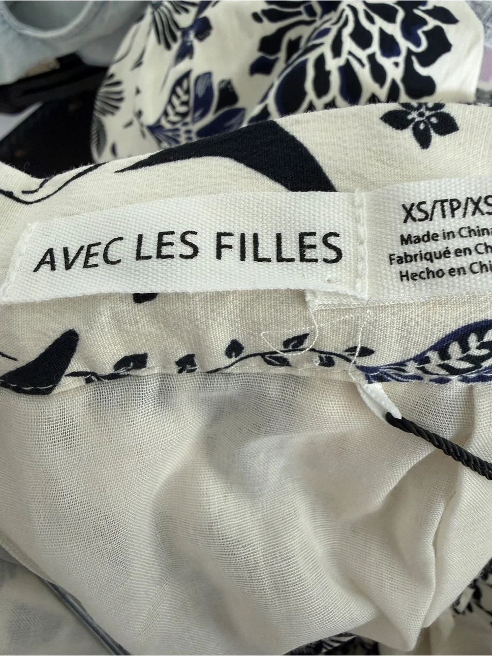 NWT Anthropologie Avec Les Filles Floral Cotton Midi A-line Flare Skirt XS